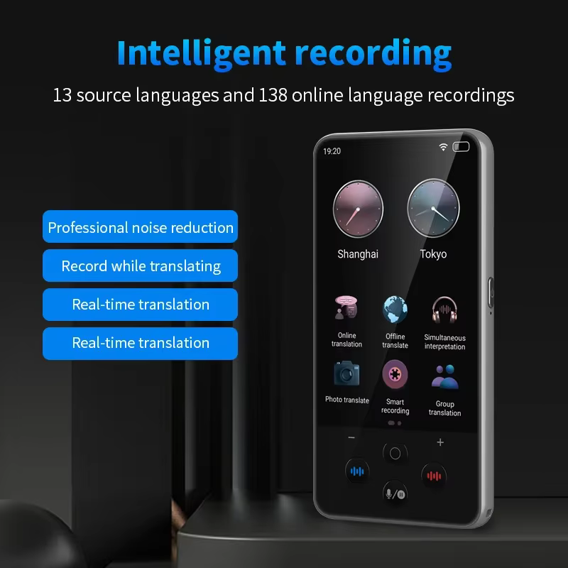 S85 Pro machine de traduction intelligente 138 langues enregistrement intelligent 19 chat en temps réel hors ligne GPT AI traduction de photo vocale