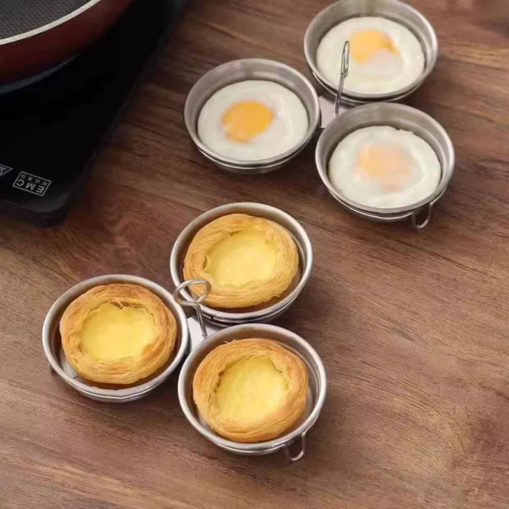 Cuiseur à œufs Durable en acier inoxydable, moule à Omelette 3 en 1 en forme de cœur, cuiseur à vapeur pour œufs, outil de cuisine