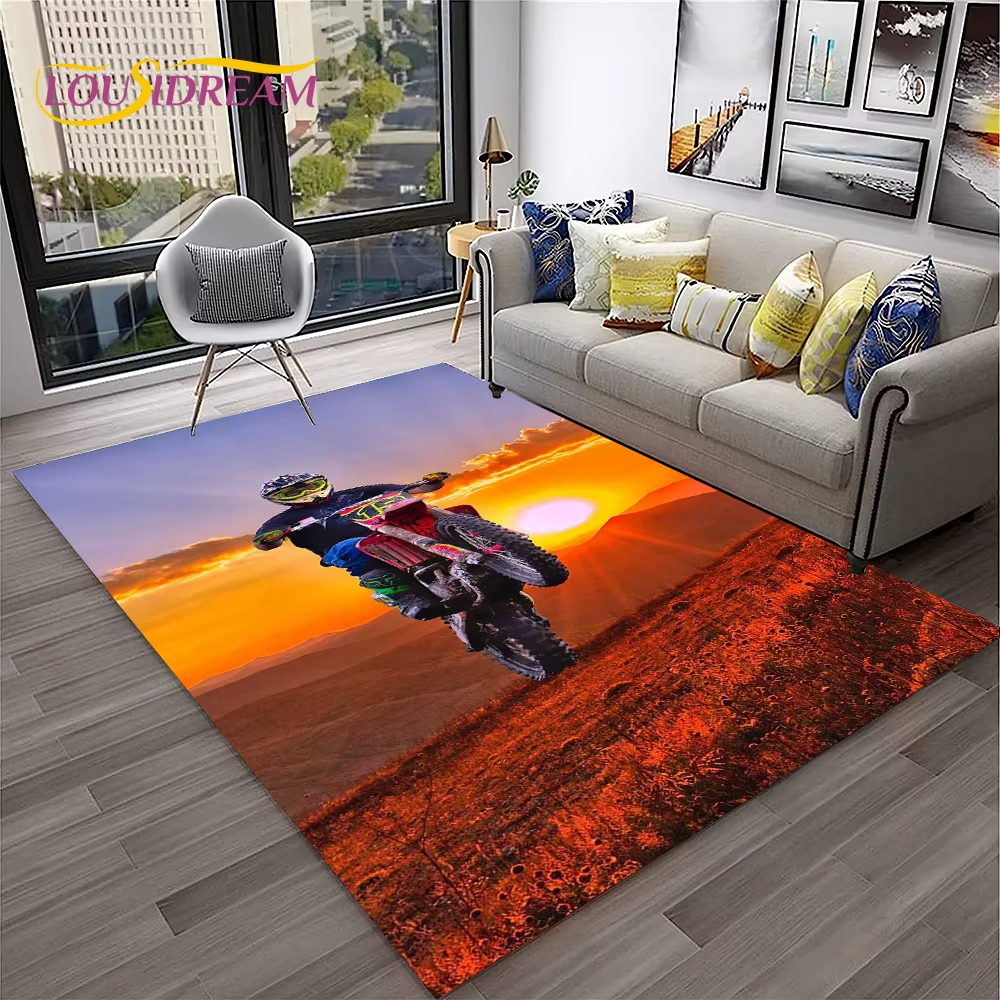 Tapis de Moto de course tout-terrain pour la maison