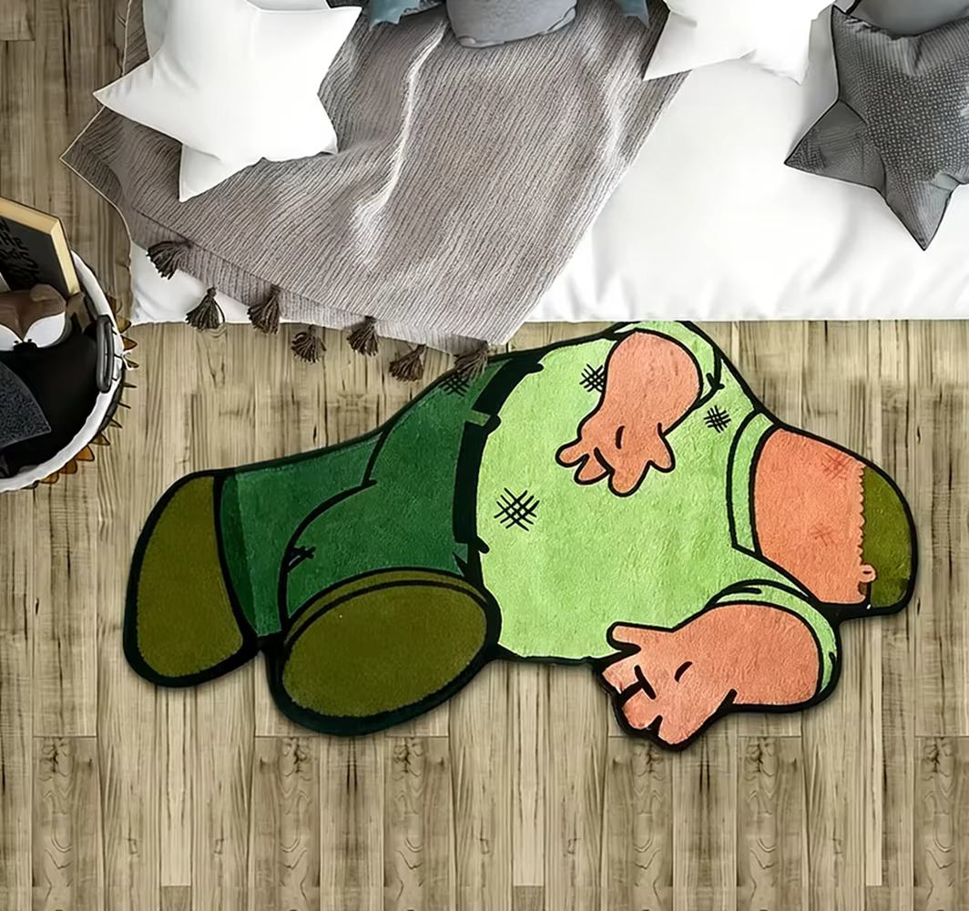 Tapis de personnage de dessin animé VIKAMA-tapis décoratif doux et antidérapant pour la maison