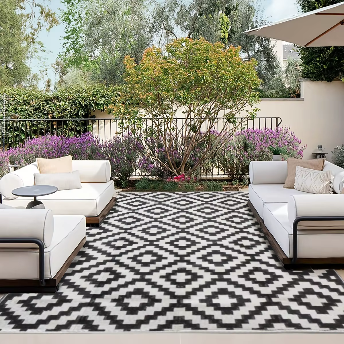 Tapis en plastique réversible imperméable double face