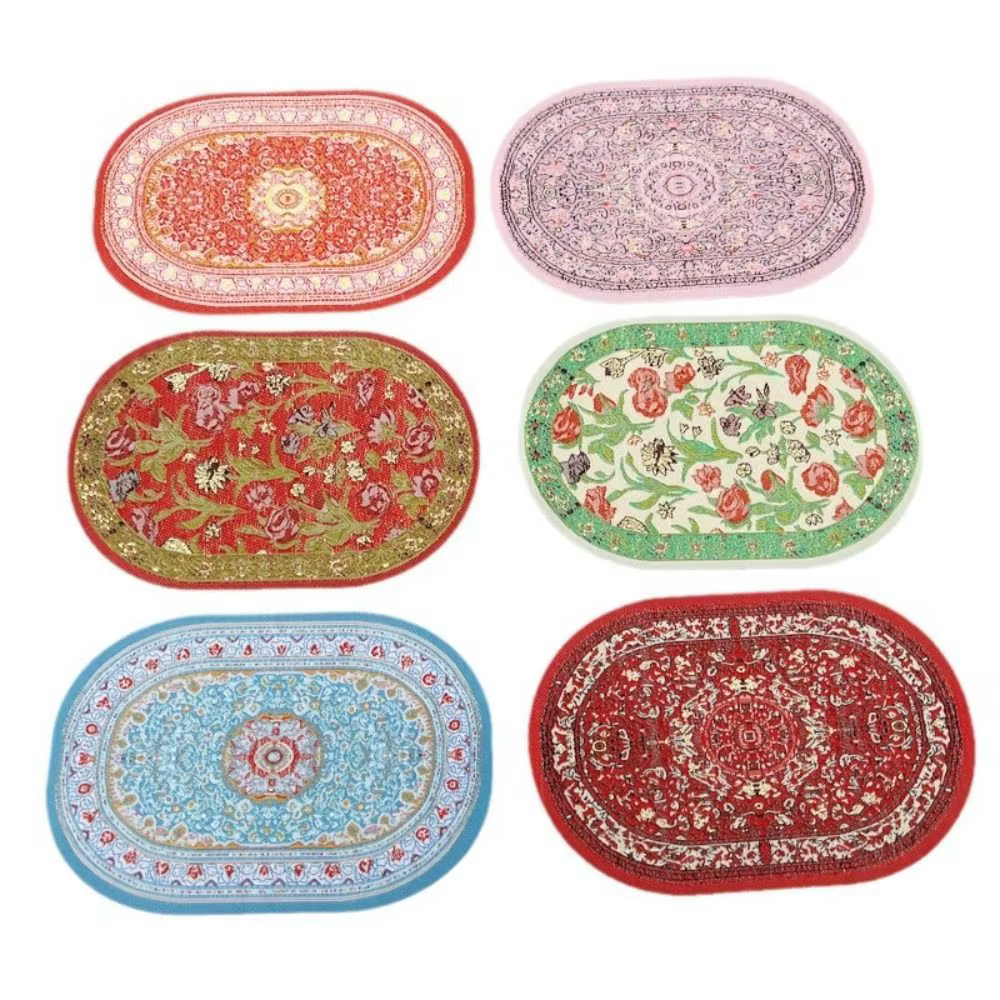 Tapis de maison de course multicolore