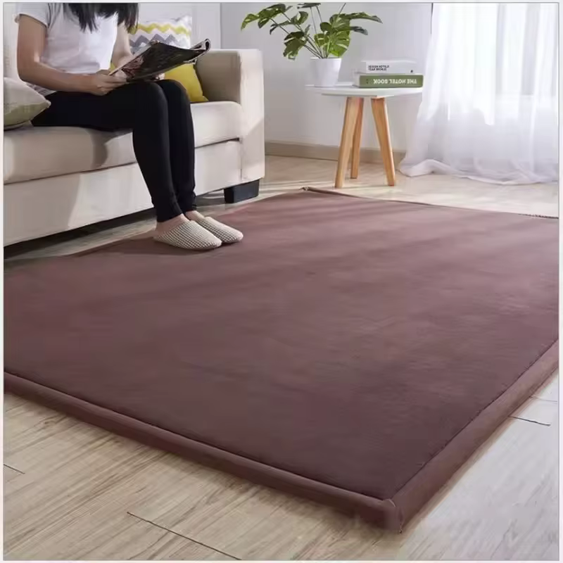 Tapis antidérapant rembourré en velours corail épais 3cm