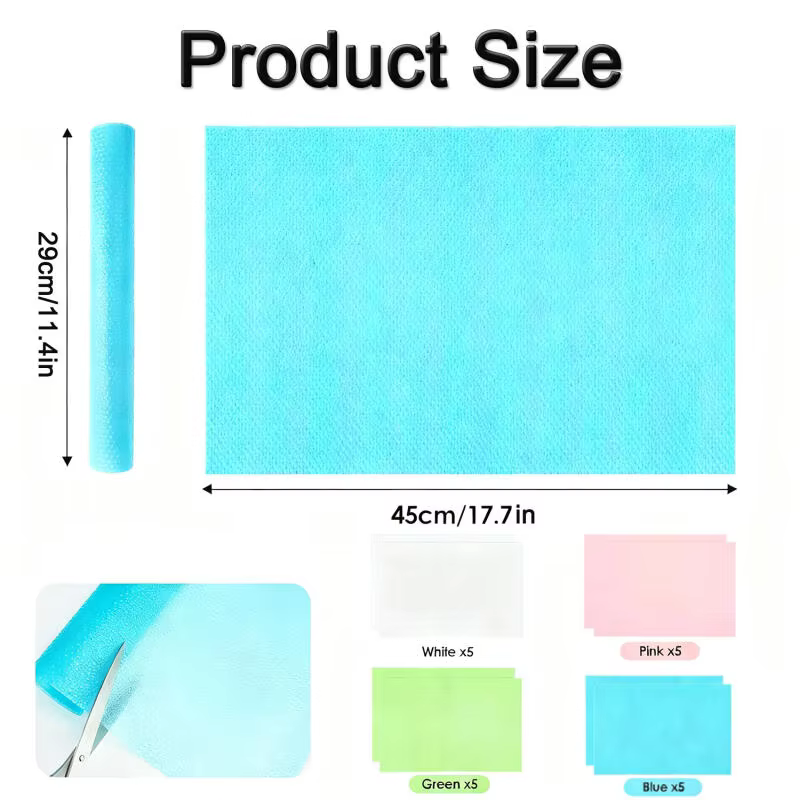12/8/4 pièces tapis de réfrigérateur doublures