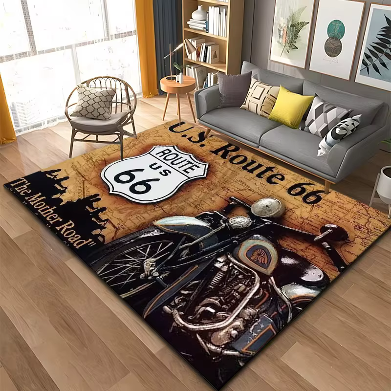 Tapis à motif de Route historique 66