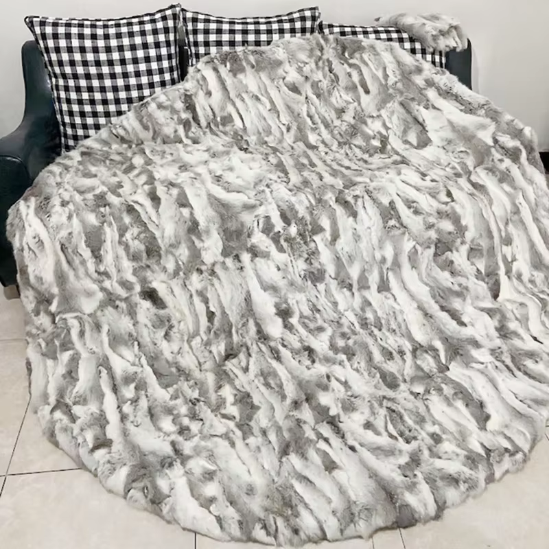 MS.Softex-Tapis en fourrure naturelle pour la maison