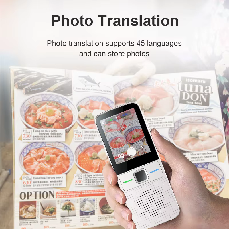 Traducteur vocal intelligent T10, 137 langues multiples en temps réel en ligne, traduction instantanée hors ligne, Conversion d'apprentissage AI