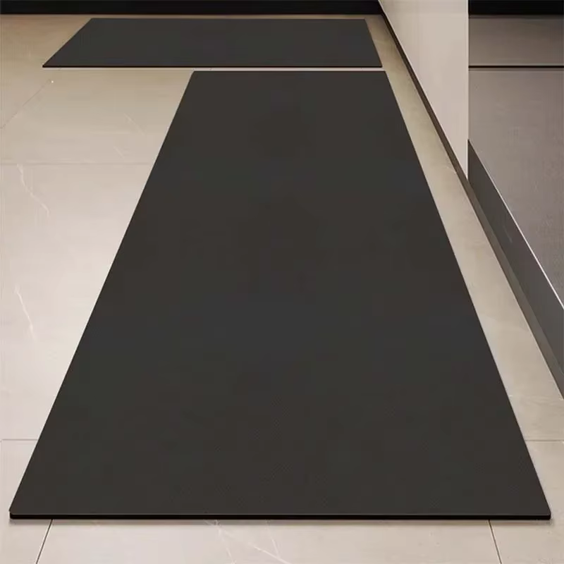 Tapis de sol de cuisine noir