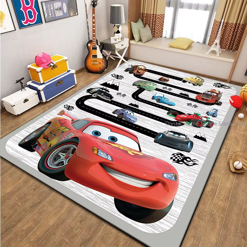 Tapis de sol Cars McQueen Motorway pour salon