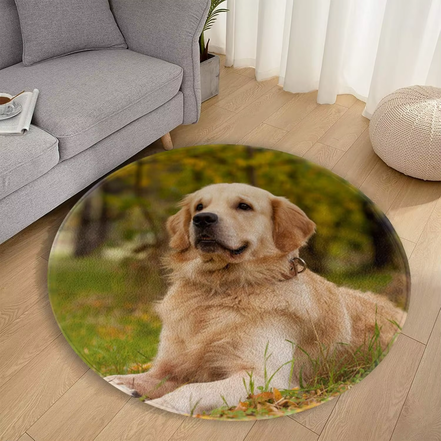 Tapis rond personnalisé
