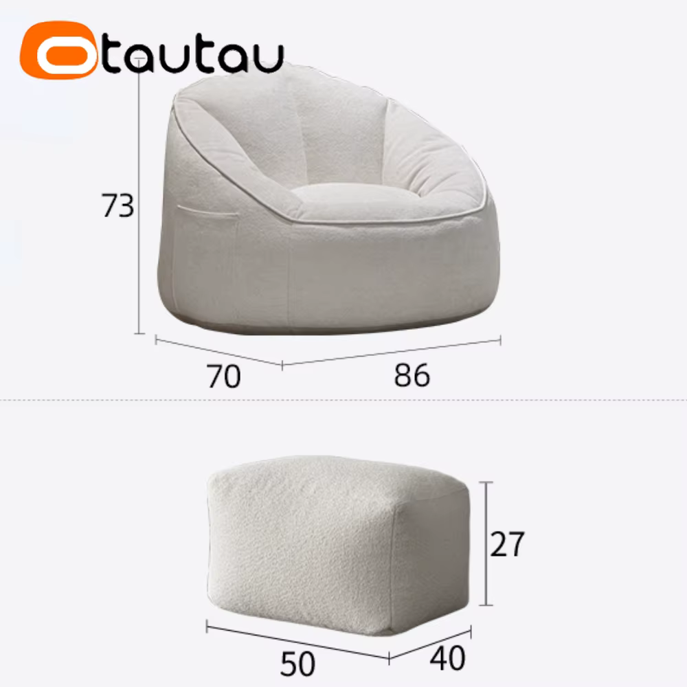 Juste de pouf sans remplissage
