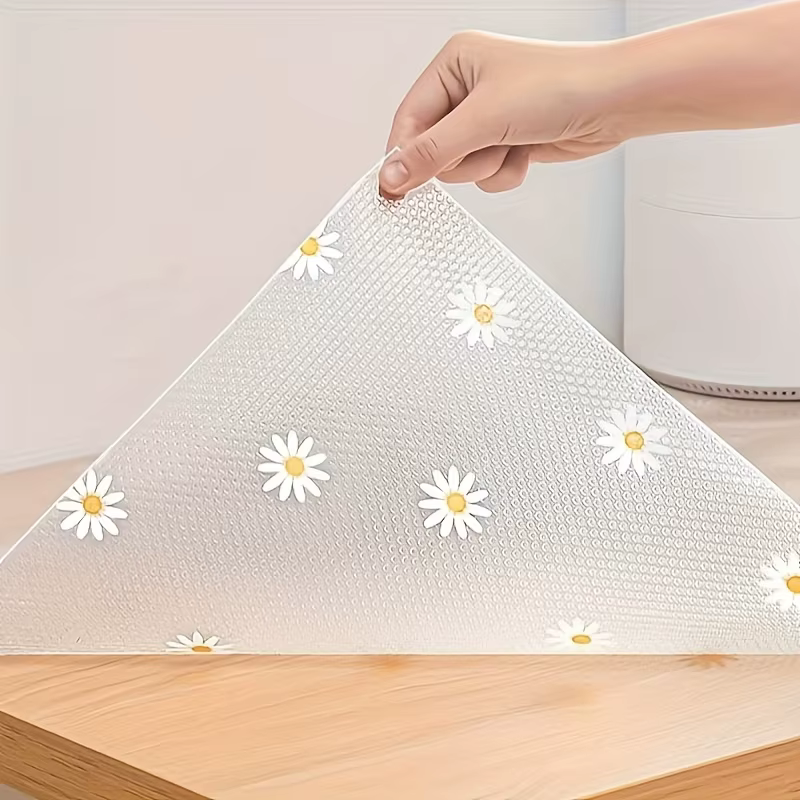 Tapis de cuisine réutilisable motif marguerite