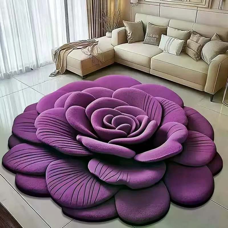 Tapis de sol en forme de pivoine