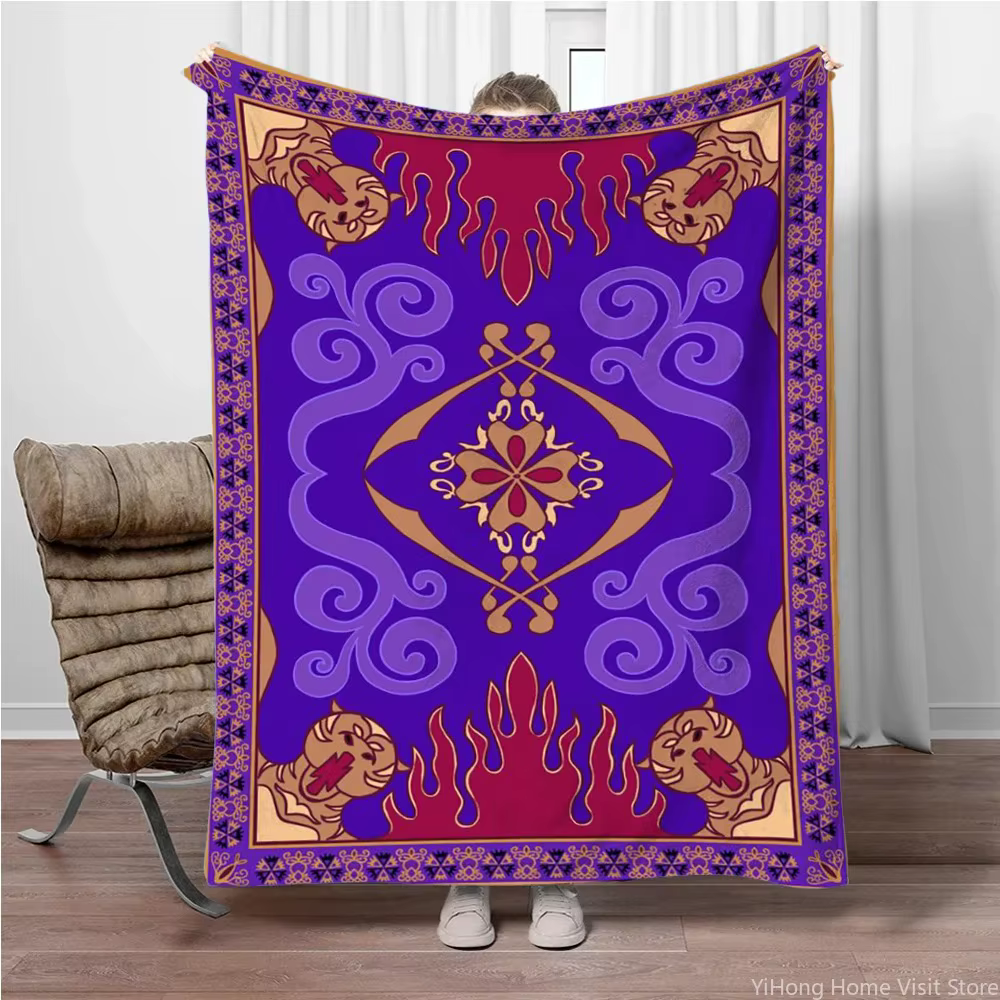 Couverture classique à imprimé tapis magique Aladdin