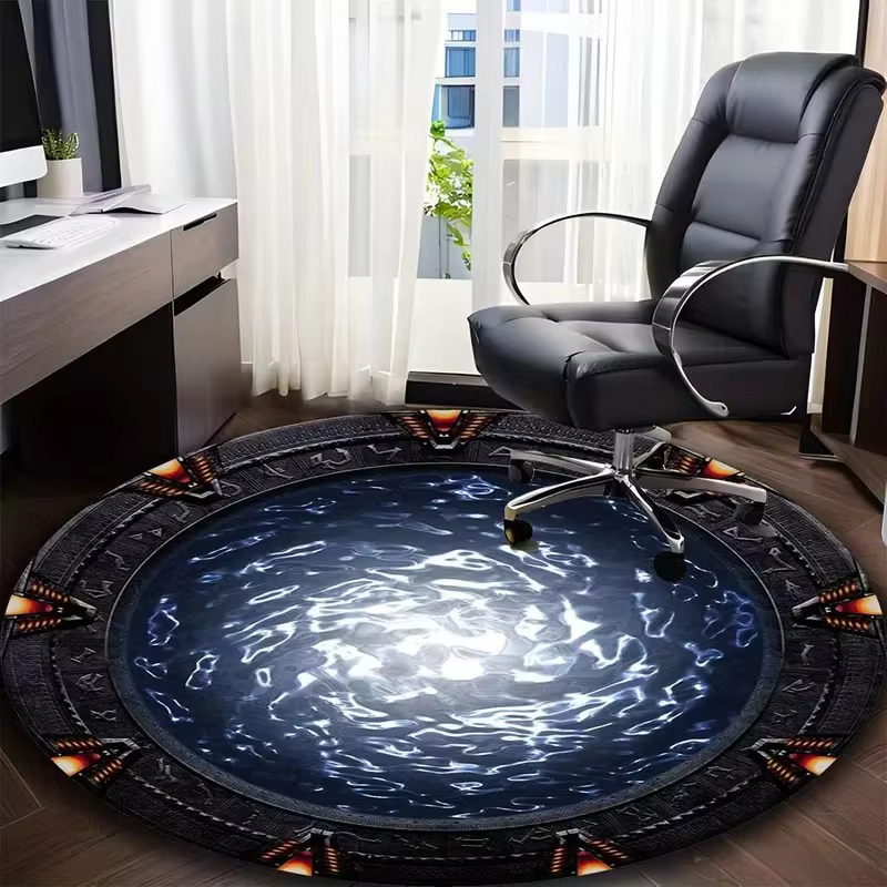 Tapis rond Stargate, tapis de film pour salon