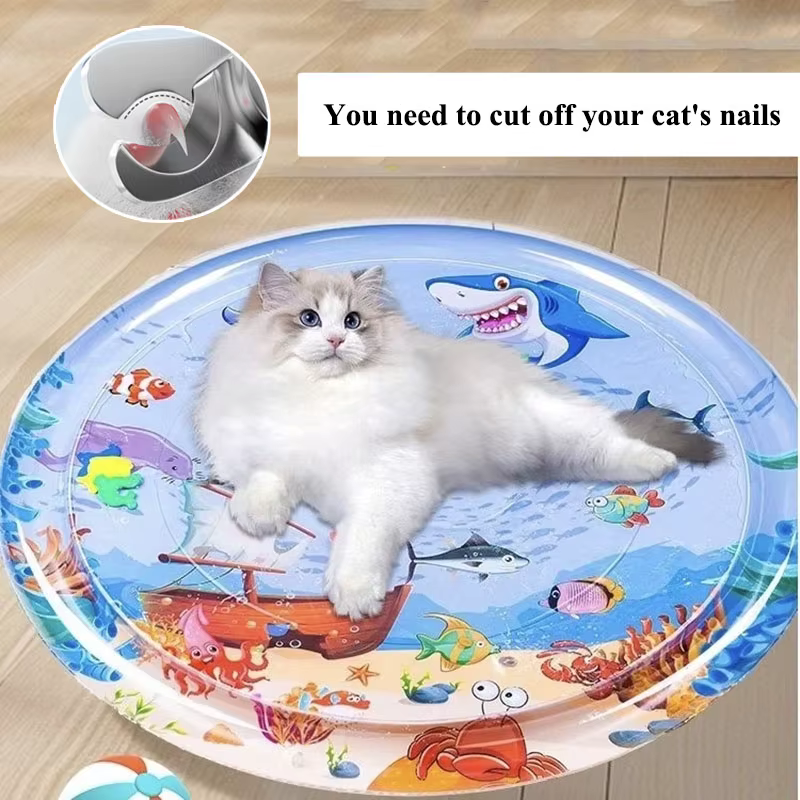 Tapis gonflable rempli d'eau pour animaux de compagnie