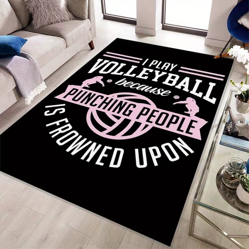 Tapis de volley-ball adapté à la chambre à coucher