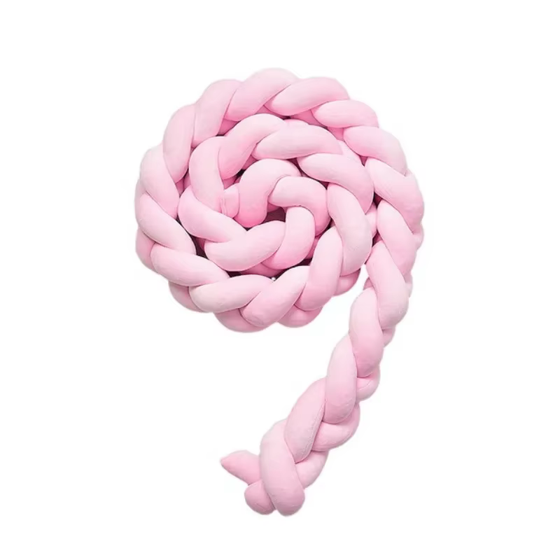 Chambre d'enfant décoratif lit Surround cadeau 1M bande tressée nouage oreiller trois brins pâte frite torsions tresse