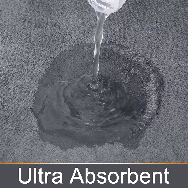 Tapis de sol de salle de bain en mousse à mémoire de forme, Super absorbant, Ultra doux, antidérapant, lavage en Machine, confortable, pour sol de salle de bain