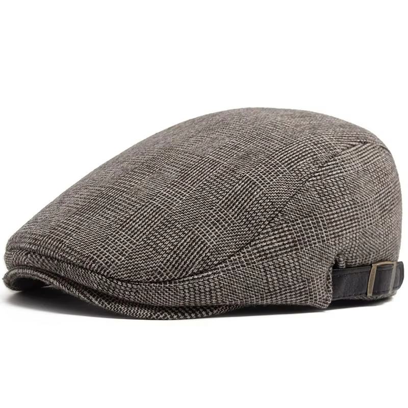 Béret de style artiste pour hommes, élégant, polyvalent, rétro, pour l'automne et l'hiver, adapté aux hommes d'âge moyen et âgés