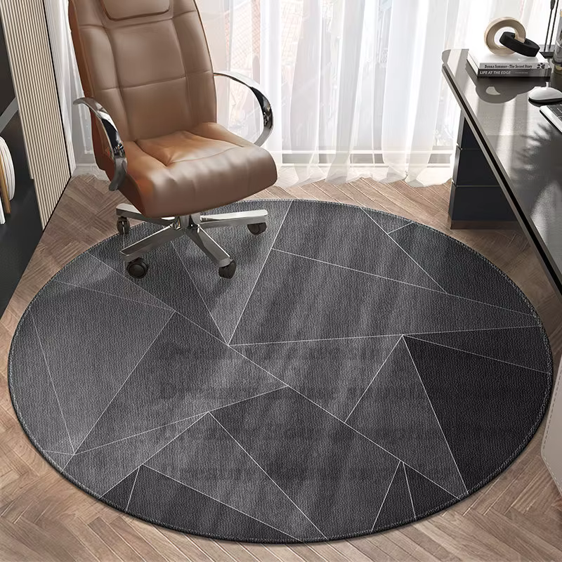 Tapis ronds pour chaise pivotante