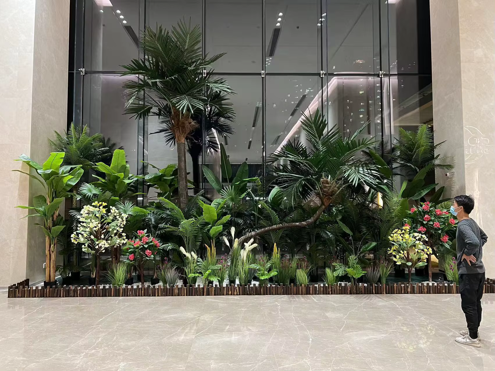 Simulation de plante verte
