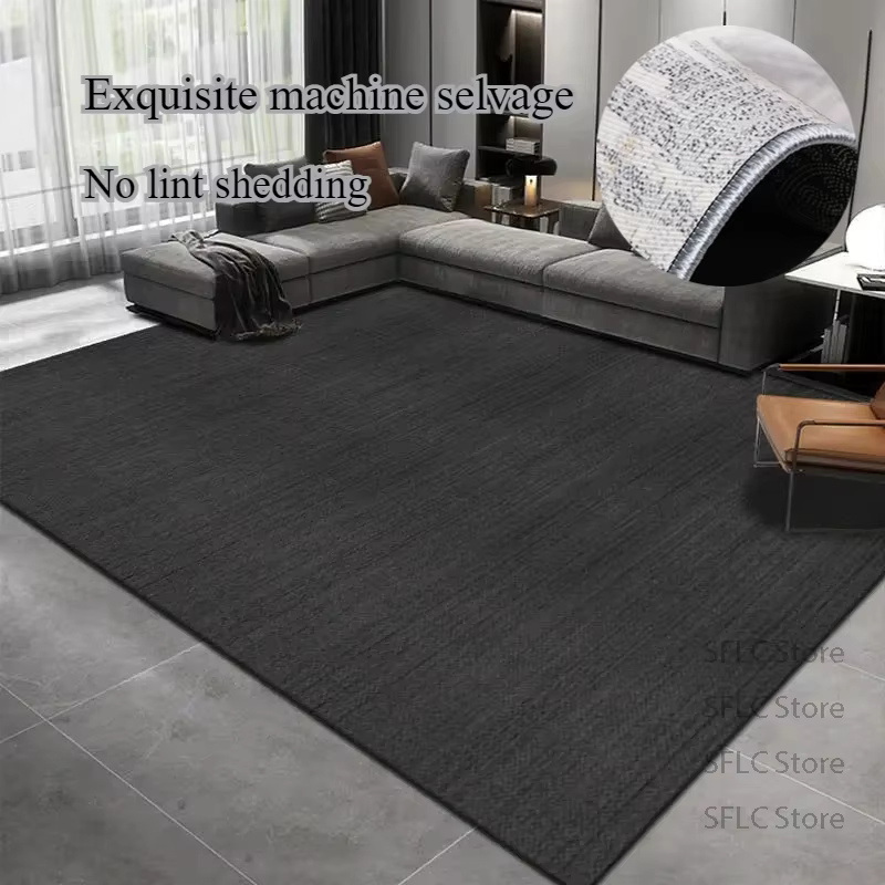 Tapis de sol en polymère noir solide