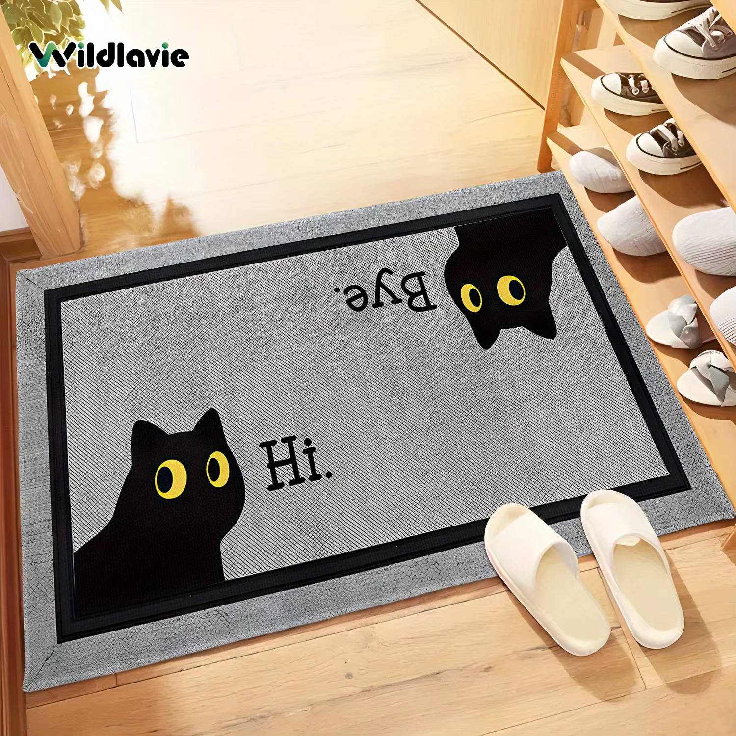 VIKAMA tapis de bienvenue gris