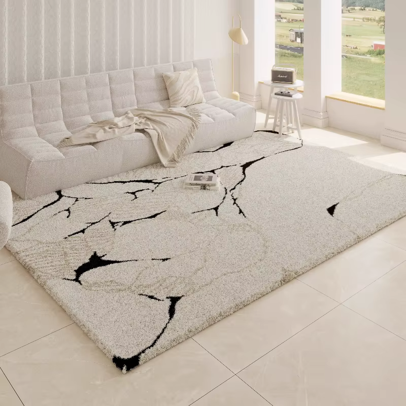 Tapis de sol épais et lavable de Style moderne pour chambre à coucher