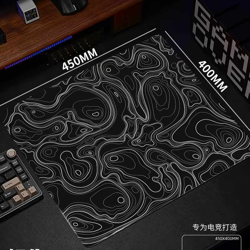 Tapis de souris de jeu en verre photovoltaïque XXL, Surface trempée de grande taille pour FPS eSports, tapis de bureau professionnel Ultra-lisse
