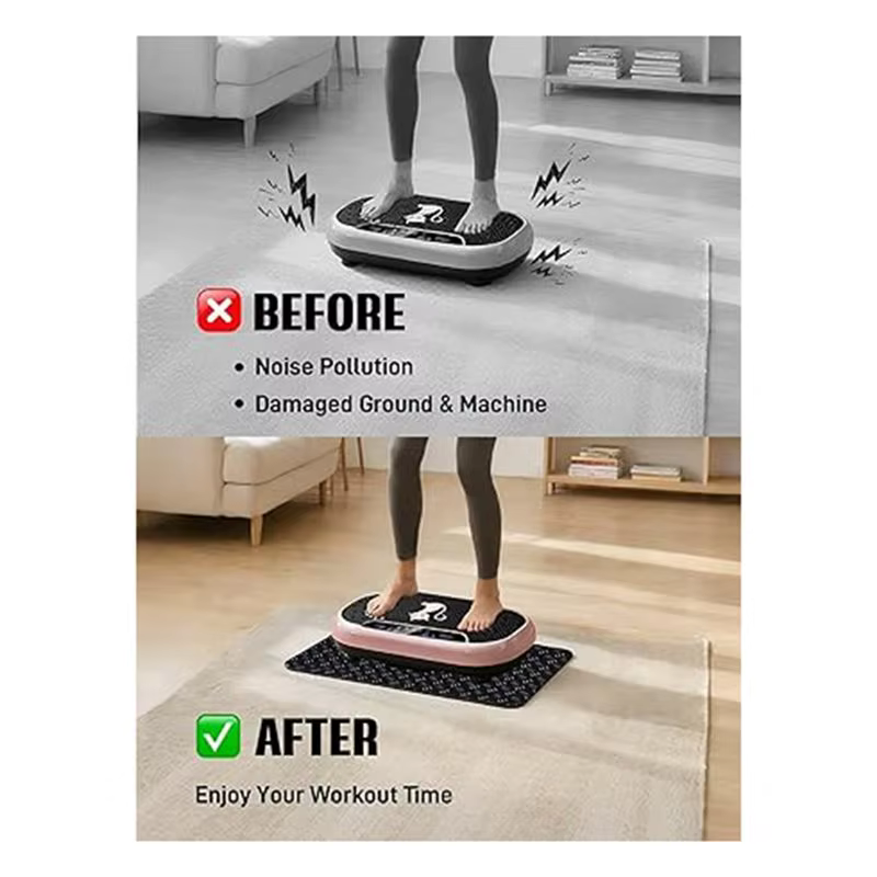 Tapis en silicone antidérapant double face BSEVB pour la plupart des plateformes vibrantes