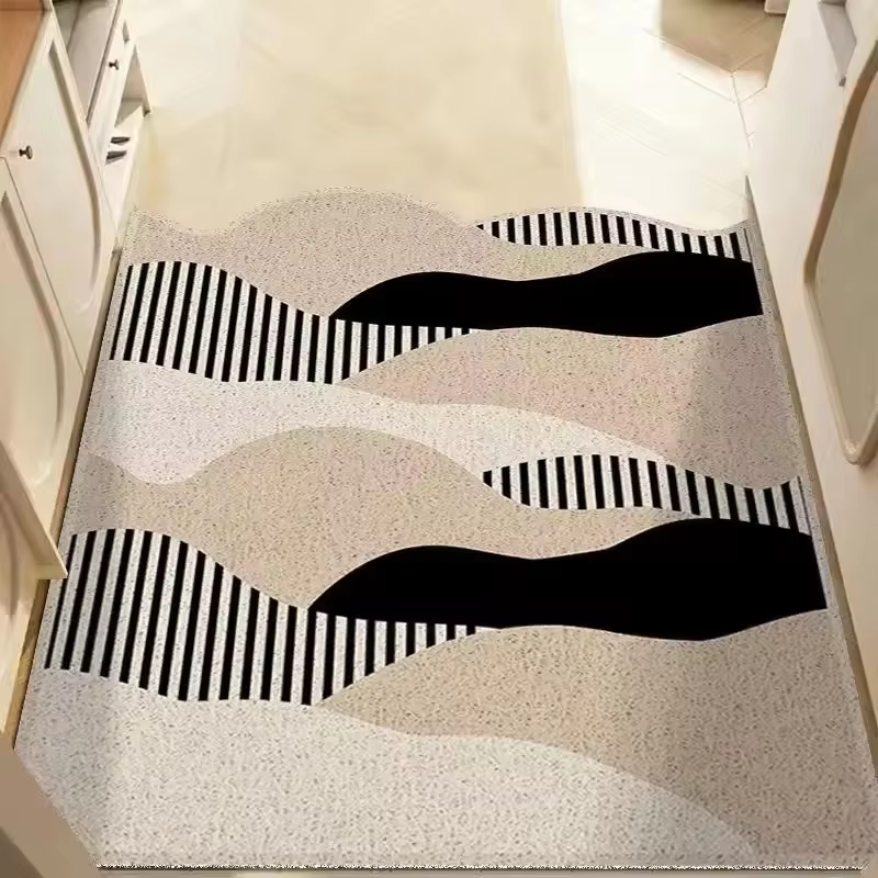 Tapis d'entrée en soie en forme de nuage