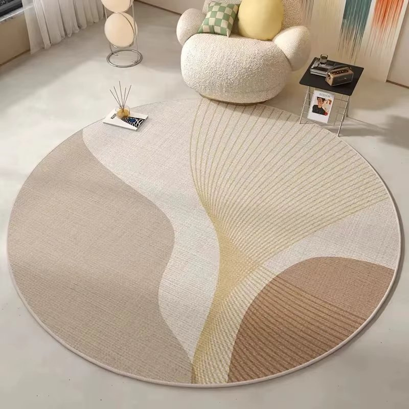 VIKAMA Tapis rond moderne et minimaliste