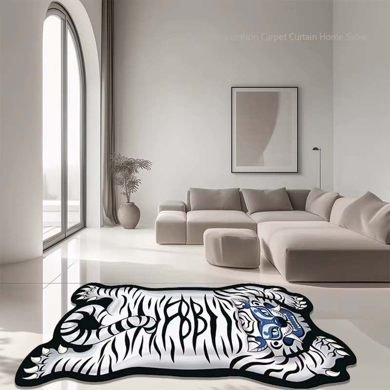 Tapis de tigre créatif de dessin animé