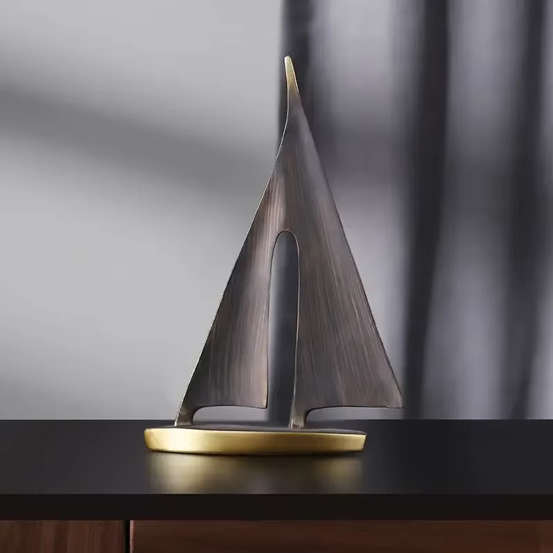 Voilier à voile lisse, décoration de maison, ornement de salon, chambre à coucher, décoration de bureau, cadeau artisanal en résine