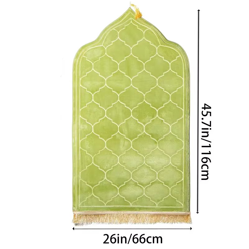 Tapis de prière épais avec glands