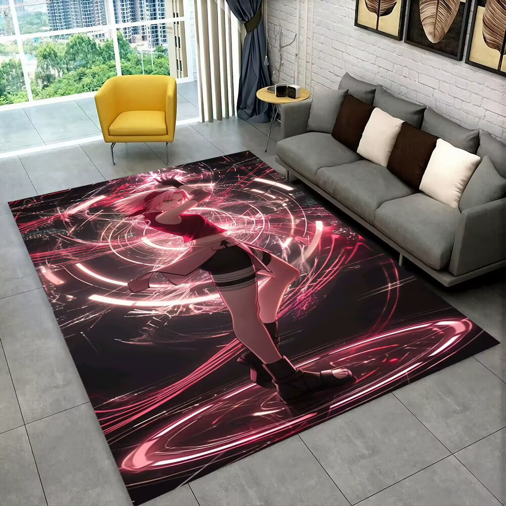 Tapis 3D N-Naruto Cartoon Anime I-Itachi pour salle de jeux