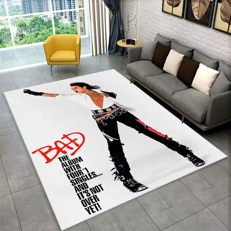 Tapis de sol King of Pop Star MJ Michael Jackson pour chambre à coucher