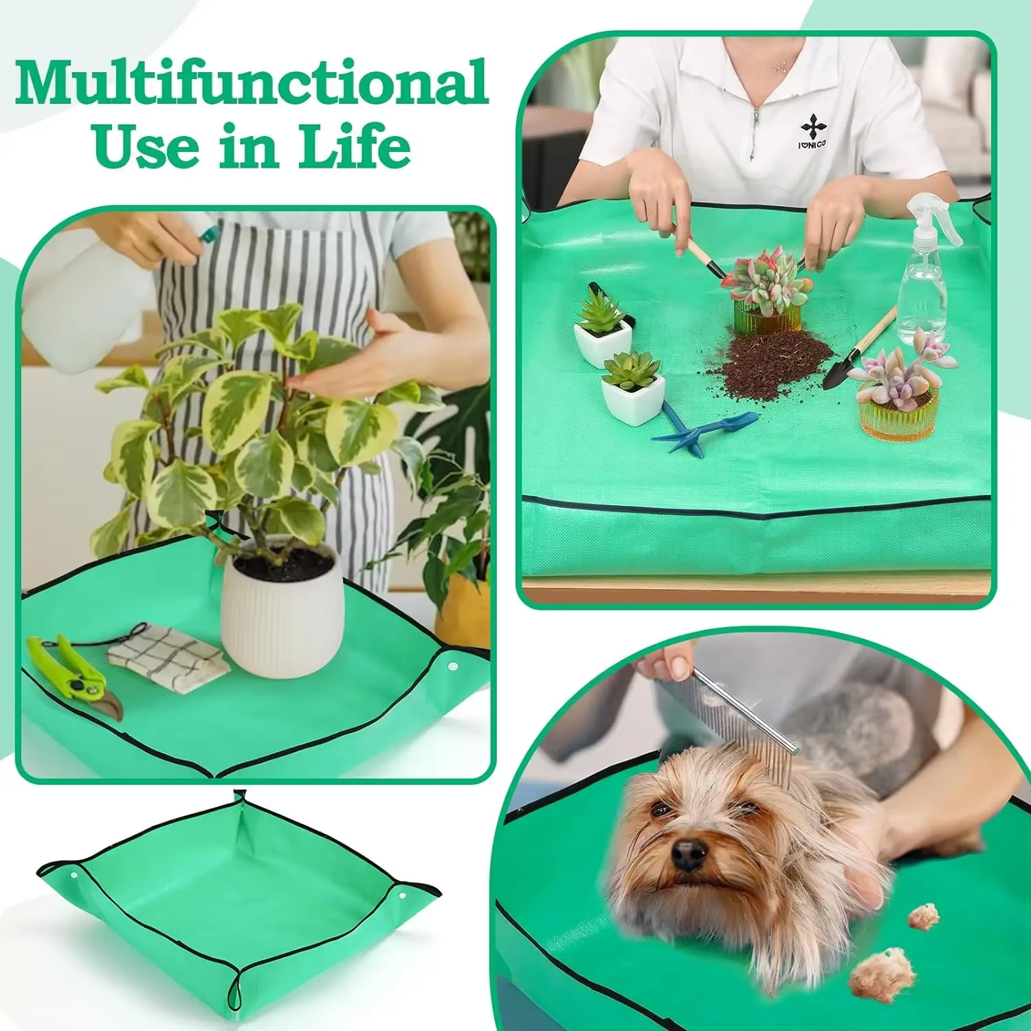 Tapis de jardinage pliable et réutilisable