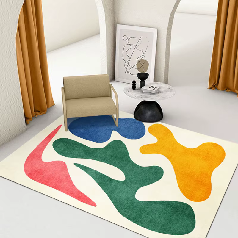 Tapis en peluche de Style moderne pour chambre à coucher