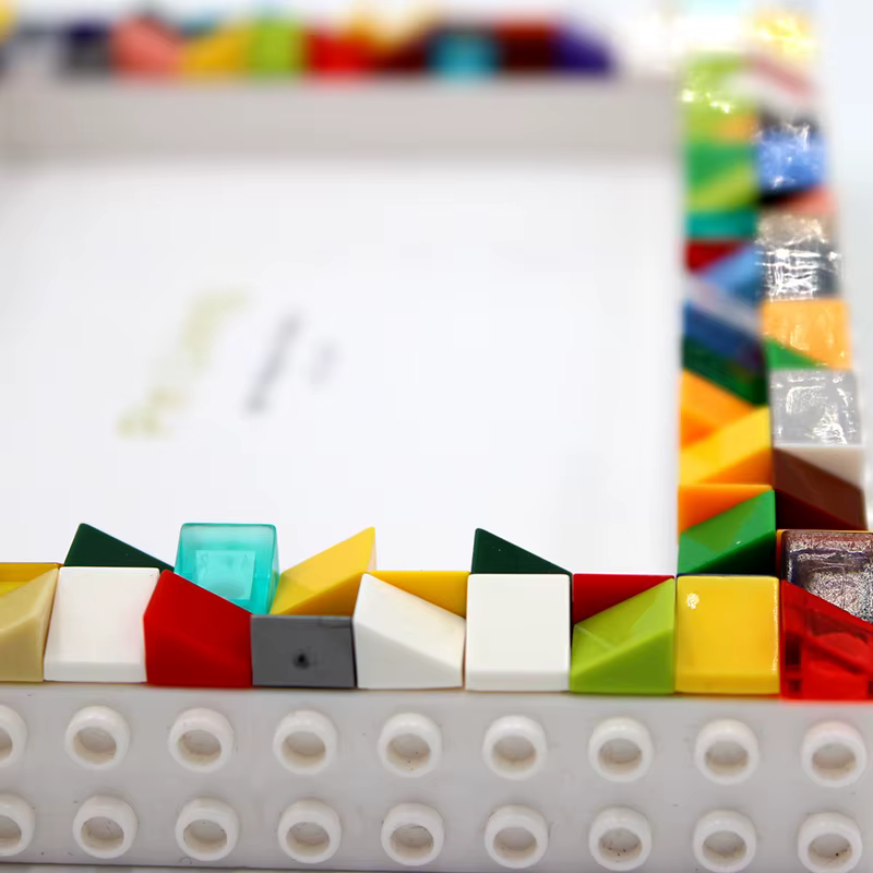 Cadre photo pour enfants, bloc de construction, cadre photo créatif, table de réglage, bricolage