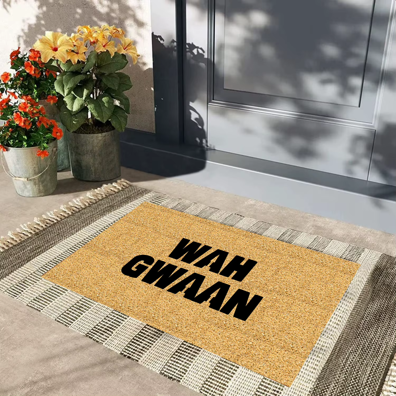 Wah Gwaan paillasson drôle tapis extérieur intérieur porche
