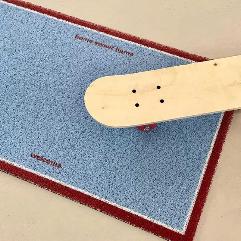 Tapis de porte d'entrée coréen de couleur unie