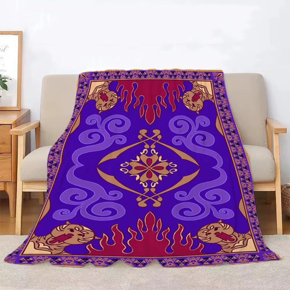 Couverture classique à imprimé tapis magique Aladdin