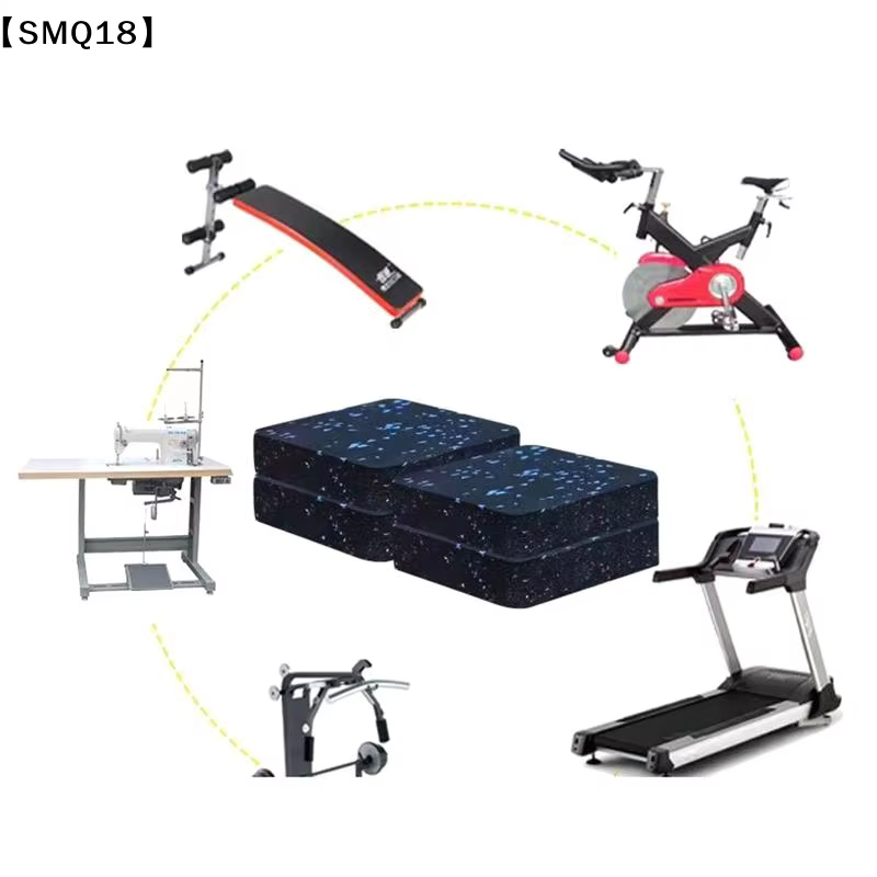 Tapis de protection pour tapis de course, équipement d'exercice, isolation phonique, tapis absorbant les chocs, protection du sol pour lave-linge et tapis de course【SMQ】