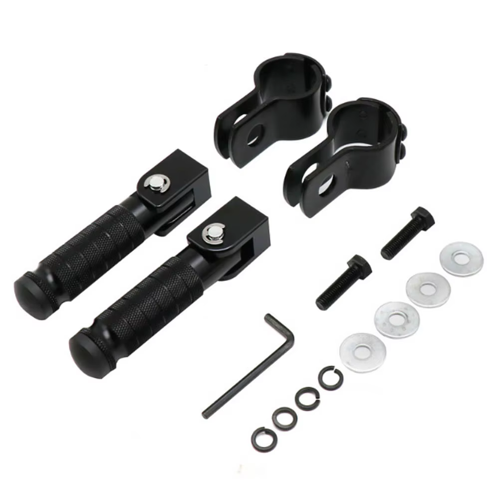 Pédales universelles pliables pour moto, pour Kawasaki, Yamaha, Honda, en aluminium CNC, pour cyclomoteurs, scooters, vélos, repose-pieds pliables