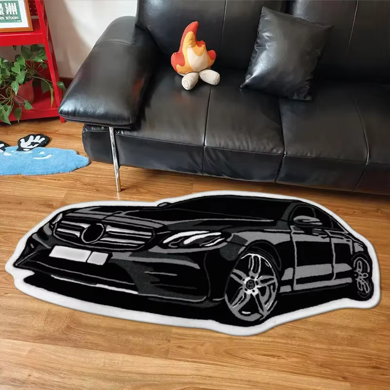 VIKAMA Décoration de chambre pour garçon : forme de tapis