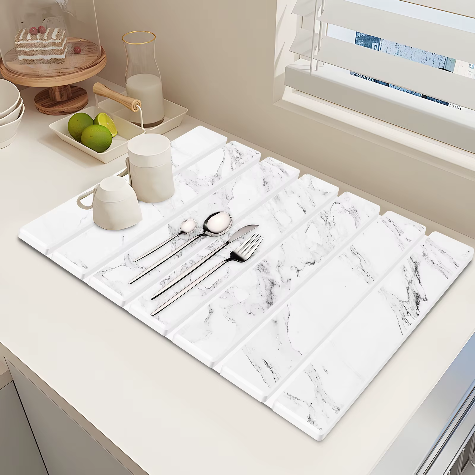 Tapis de séchage de cuisine pliable