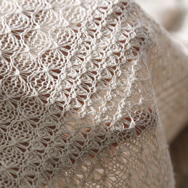 Tissu en maille au Crochet ajouré