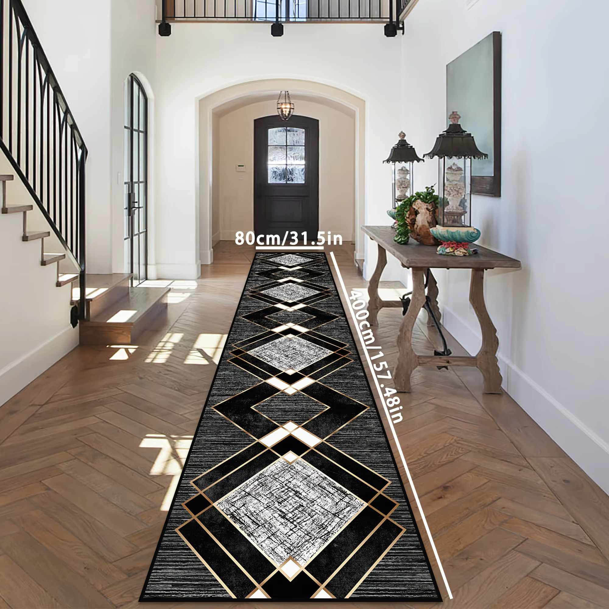 VIKAMA – tapis crâne noir